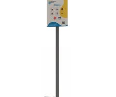 Cartel informativo con poste Cartel informativo con poste
